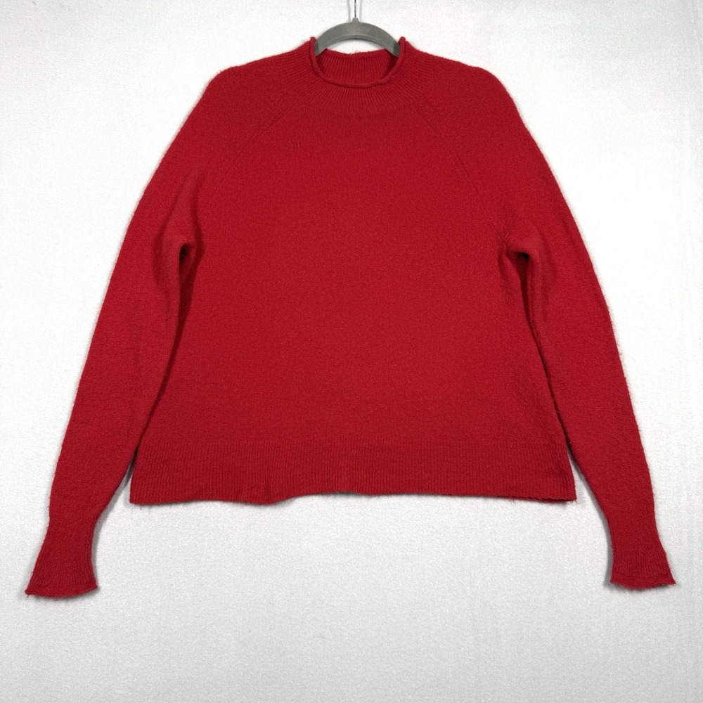 J‎ Crew Rollneck Sweater Womens Medium Supersoft Yarn Pullover Fisherman Alpaca